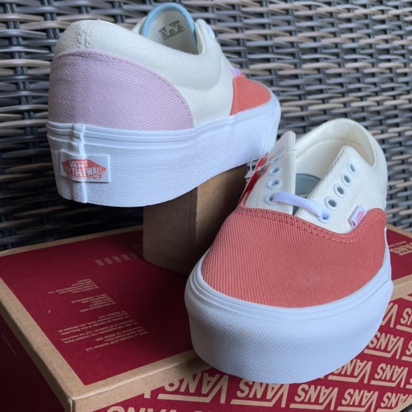 Vans Era Platform Twill Pastel Block/True White WMNS - Picture 10 of 16